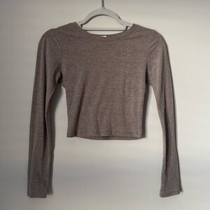 Bozzolo Women's Long Sleeve Tan Top